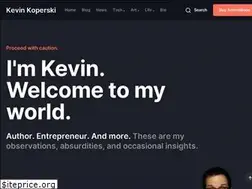 Sites similar to kevinkoperski.com