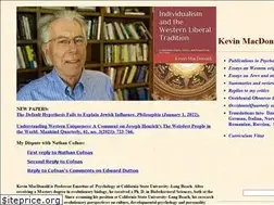 Sites similar to kevinmacdonald.net