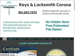 Sites similar to keysandlocksmithcorona.com