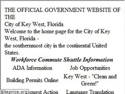 Sites similar to keywestcity.com