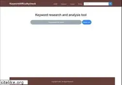 Sites similar to keyworddifficultycheck.com
