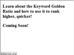 Sites similar to keywordgoldenratio.com