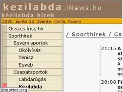 Sites similar to kezilabda.inews.hu