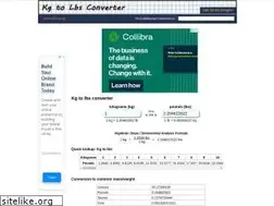 Sites similar to kg-to-lbs.com