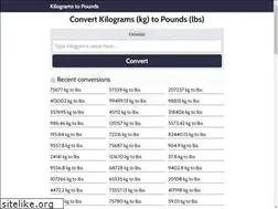 Sites similar to kg-to-lbs.net