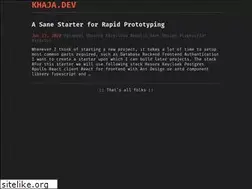 Sites similar to khaja.dev