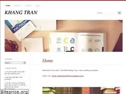 Sites similar to khangtran0708.wordpress.com