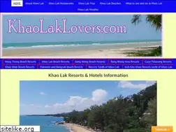 Sites similar to khaolaklovers.com