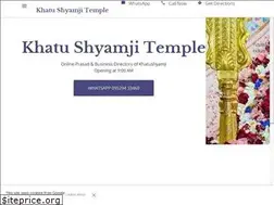 Sites similar to khatushyamji.org