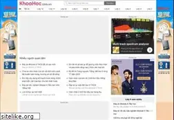 Sites similar to khoahoc.com.vn