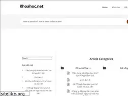 Sites similar to khoahoc.net