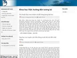 Sites similar to khoahocviet.info