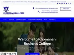 Sites similar to khomananicolleges.com