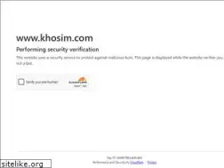 Sites similar to khosim.com