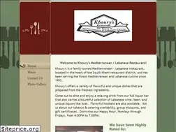 Sites similar to khouryrestaurantmiami.com