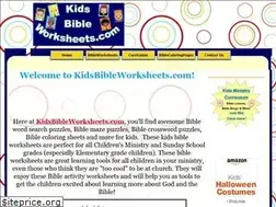 Sites similar to kidsbibleworksheets.com