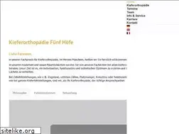 Sites similar to kieferorthopaedie-fuenfhoefe.de