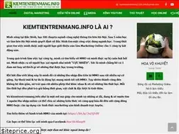 Sites similar to kiemtientrenmang.info