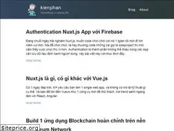 Sites similar to kienphan.github.io