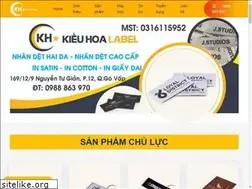 Sites similar to kieuhoalabel.com