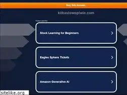 Sites similar to kilkaslowopiwie.com