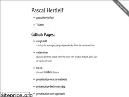 Sites similar to killercup.github.io