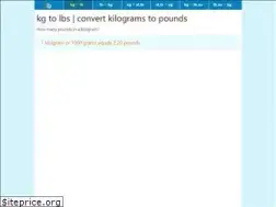 Sites similar to kilograms-to-pounds.com