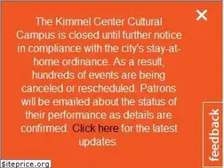 Sites similar to kimmelcenter.org