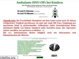 Sites similar to kinder-hno.de