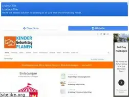 Sites similar to kindergeburtstag-planen.de