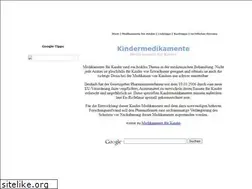 Sites similar to kindermedikamente.de