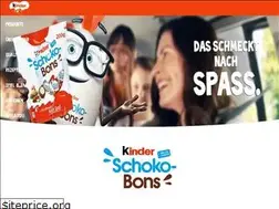 Sites similar to kinderschokobons.de