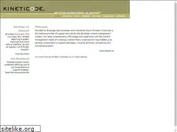 Sites similar to kineticode.com
