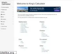Sites similar to kingscalculator.com