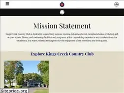Sites similar to kingscreekcountryclub.com