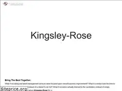 Sites similar to kingsley-rose.com