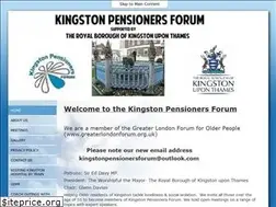 Sites similar to kingstonpensionersforum.co.uk