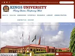 Sites similar to kingsuniversity.edu.ng