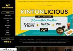 Sites similar to kintonramen.com