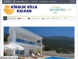 Sites similar to kiralikvillakalkan.com