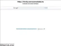 Sites similar to kiraly.szerszamoslada.hu