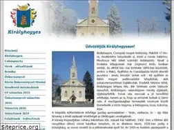 Sites similar to kiralyhegyes.hu