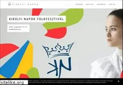 Sites similar to kiralyinapok.hu