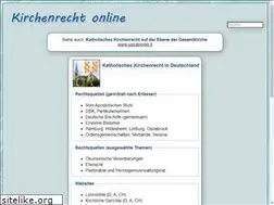 Sites similar to kirchenrecht-online.de