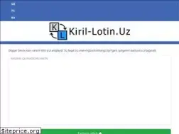 Sites similar to kiril-lotin.uz