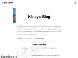 Sites similar to kislayverma.com