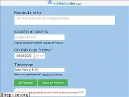 Sites similar to kisreminder.com