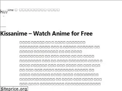 Sites similar to kissanime.life