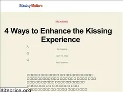 Sites similar to kissingmatters.com