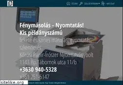 Sites similar to kisvarosinyomda.hu